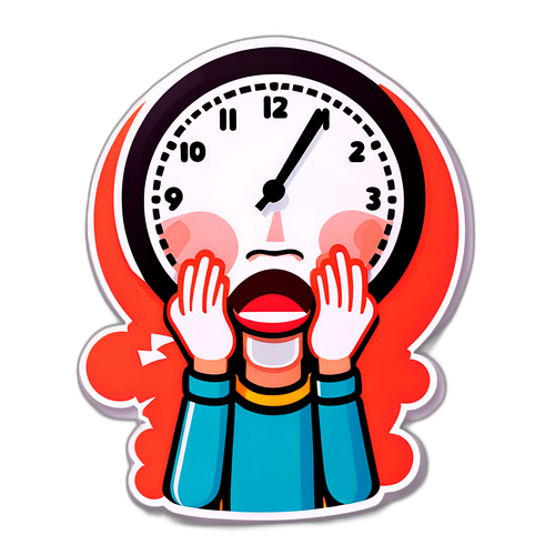 遅延によるストレスを感じるキャラクター