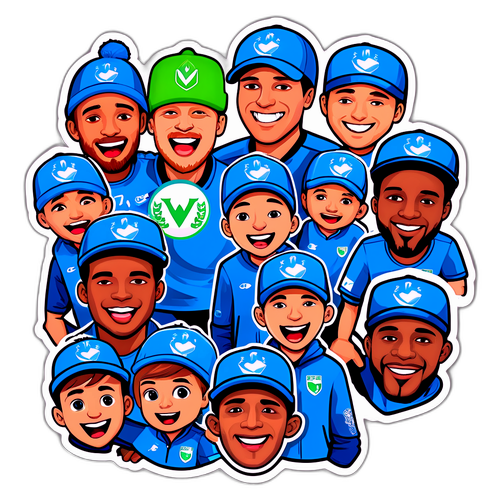 Nálepka s emocemi fanoušků během zápasu Werder-Hoffenheim