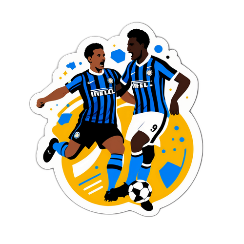 Sticker Dinamik Perlawanan Inter vs Pisa