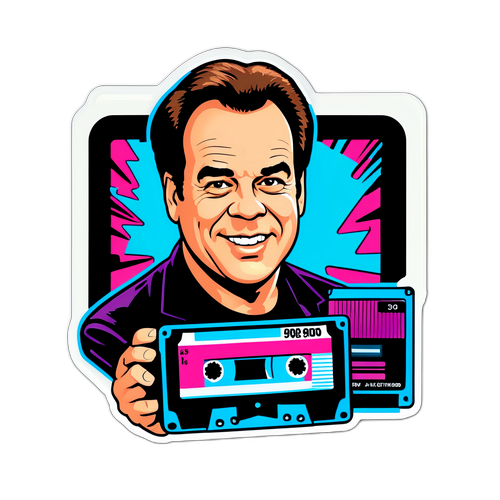 Adesivo in Stile Anni '90 di Dan Aykroyd