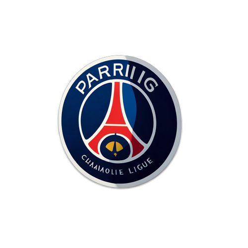 Miếng dán với bảng điểm đặc trưng của PSG trong mùa giải Champions League này