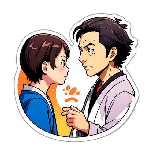 二階伸康との対話シーンを描いたカジュアルなデザイン