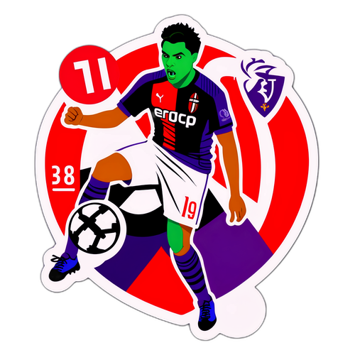 Autocolant cu intensitatea meciului Milan-Fiorentina