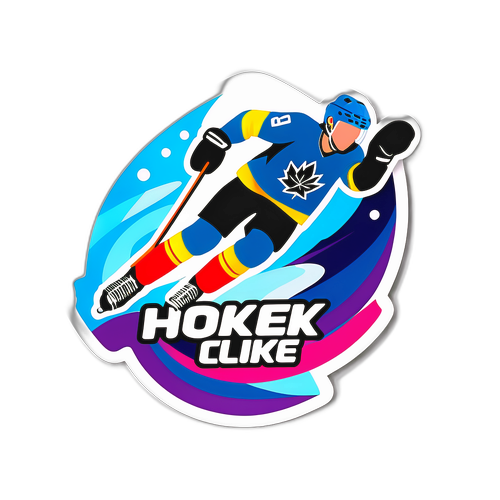 Створіть яскраву наліпку для зимових Олімпійських ігор 2026 року з хокею на льоду