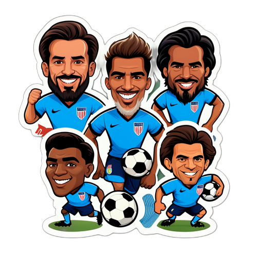 सॉकर-थीम्ड स्टीकर