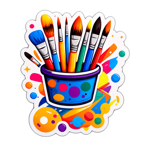 艺术与创意表达贴纸