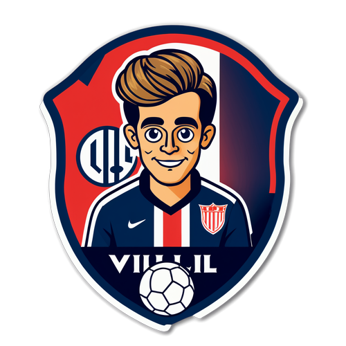 Retro Willem II Sticker voor Voetbalfans