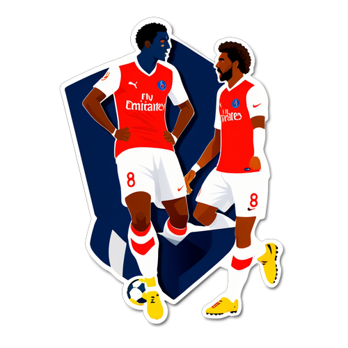 Návrh samolepky: PSG vs Arsenal