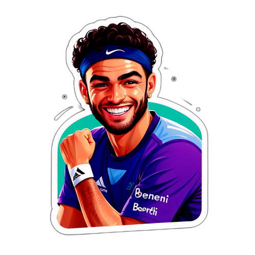 Carita sonriente de Matteo Berrettini