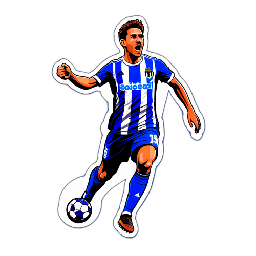 Kanda ya Muchezaji wa Real Sociedad Akisherehekea Goli