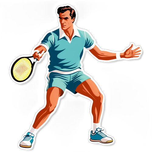 Vintage Tennis Sticker