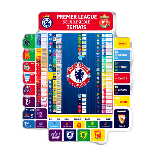 Nhãn dán lịch thi đấu Premier League