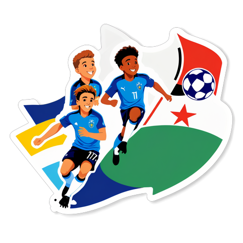 Sticker ter viering van het Euro U17-toernooi