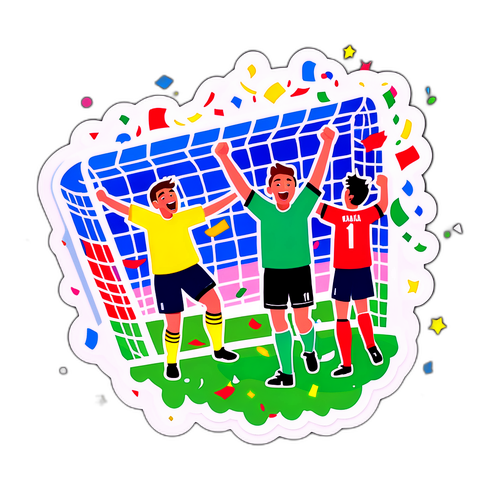 Goal Vittorioso con Festeggiamenti