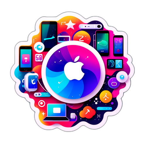Rekaan Logo 'iOS 26' dengan Peranti Teknologi
