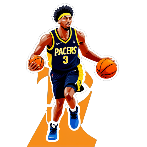 Jugador de baloncesto en acción de los Pacers