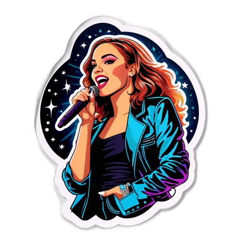 Loistava tarra Tate McRaesta esiintymässä lavalla