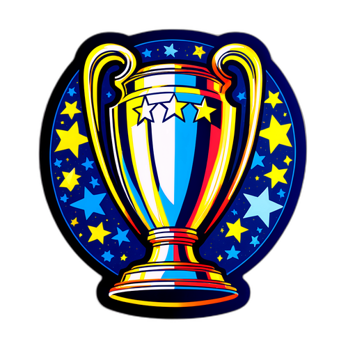Championien liigan pokaali ja tähtikuviot
