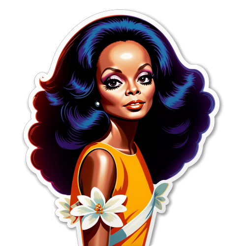 Elegante Diana Ross Sticker