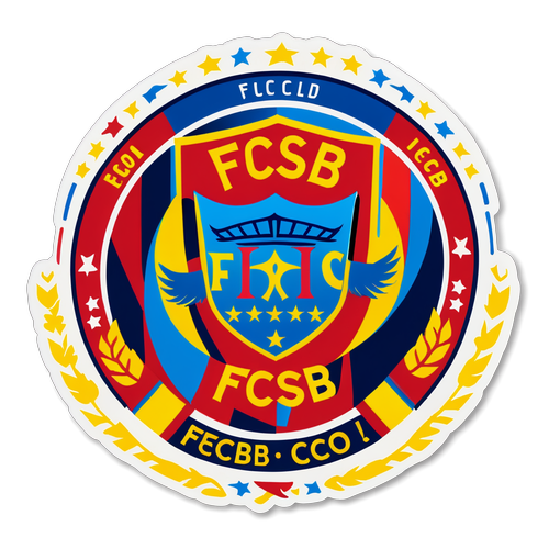 Sticker de celebrare a pasiunii fanilor FCSB