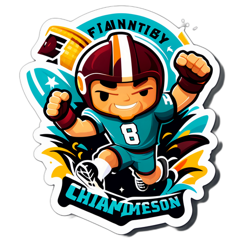 Fantasy Football Champion Journey Sticker