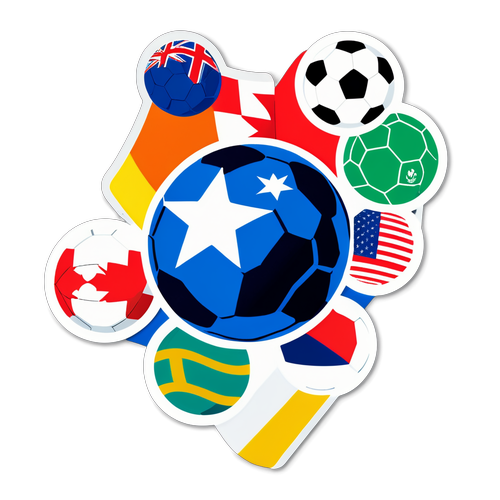 La Ligue des Nations : Un Tourbillon de Fierté et de Passion avec des Drapeaux et des Ballons de Football !