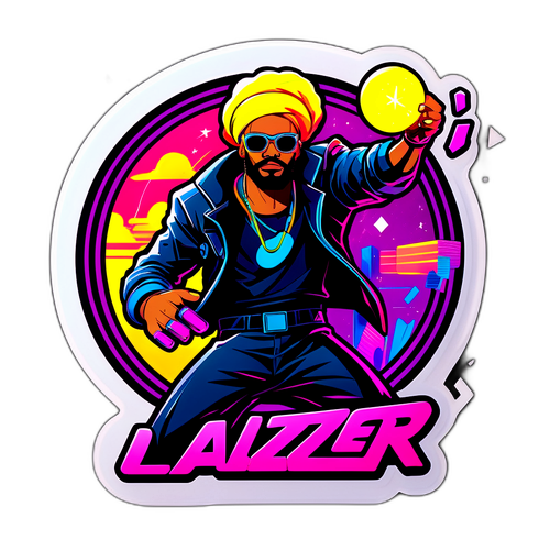 Návrh samolepky ve stylu Major Lazer