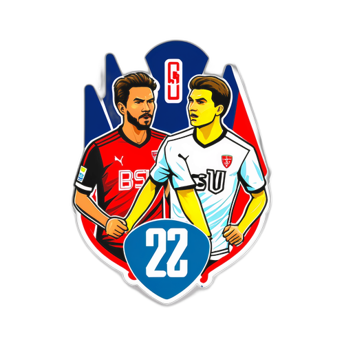 Comic-Stil Illustration der Torschützen des Spiels BTSV gegen VfB Stuttgart