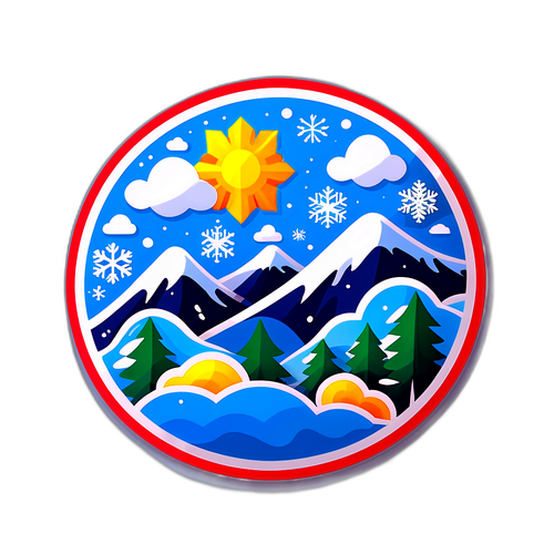 Nhãn Dán Chủ Đề Thời Tiết Lạnh Bắc Việt Nam