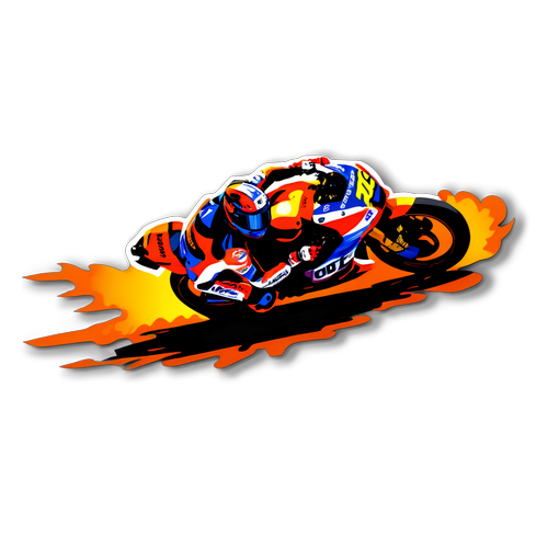 Dapatkan Adrenalin! Stiker MotoGP Edgy yang Membakar Semangat Balapan Anda!