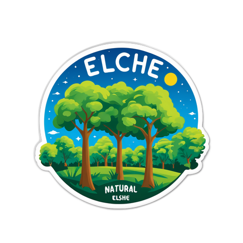 Design samolepky s motivem světelného záření z Elche