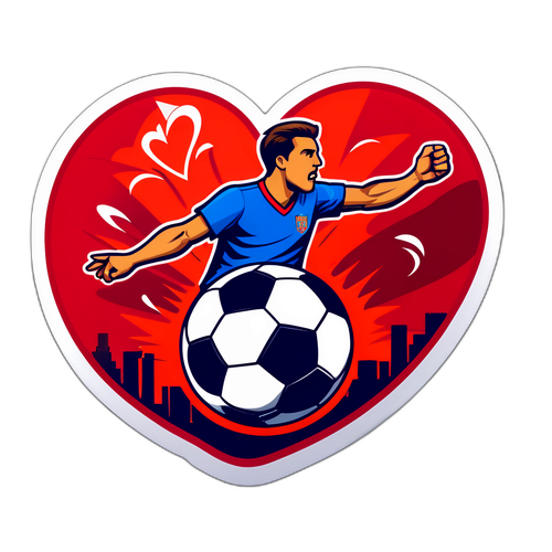 การออกแบบสติกเกอร์ที่แสดงความรักในฟุตบอล