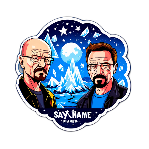 Design de sticker Walter White et Jesse Pinkman