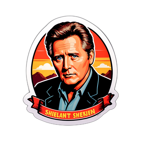 Nostalgisk klistermærke af Martin Sheen