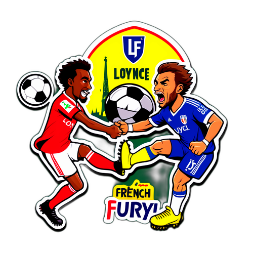 Stiker Pertarungan Bola Sepak Perancis
