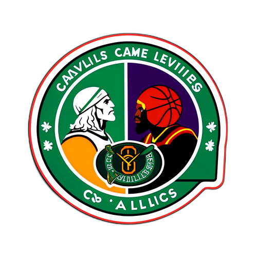 Sticker de los Cavaliers y Celtics
