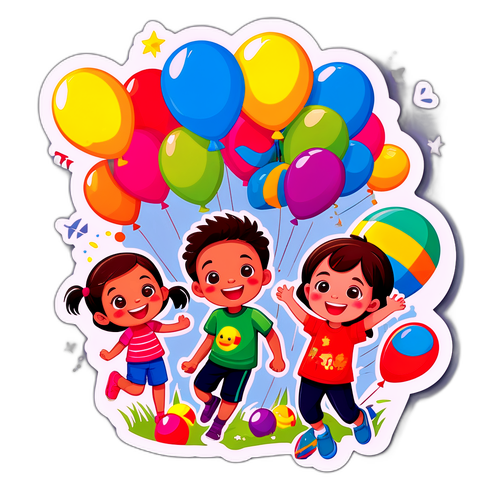 Sticker Ceria Hari Anak Nasional 2025