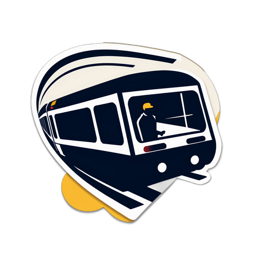 Stilisiert Silhouetten von Passagieren in einem Hochgeschwindigkeitszug