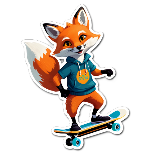 小狐狸滑板秀