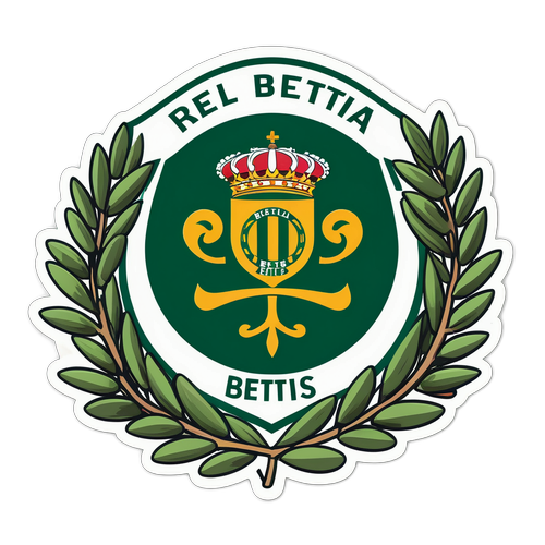 Sticker Real Betis dengan Cabang Zaitun