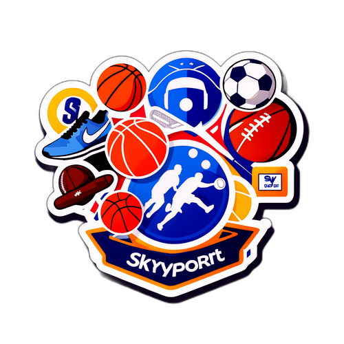 Sticker SkySport con icone sportive