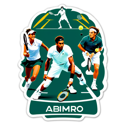 Collage van Iconische Momenten in ABN AMRO Tennis