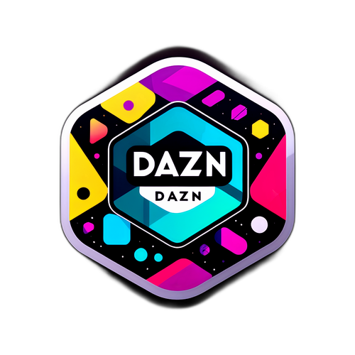Minimalistisk DAZN Klistermerke