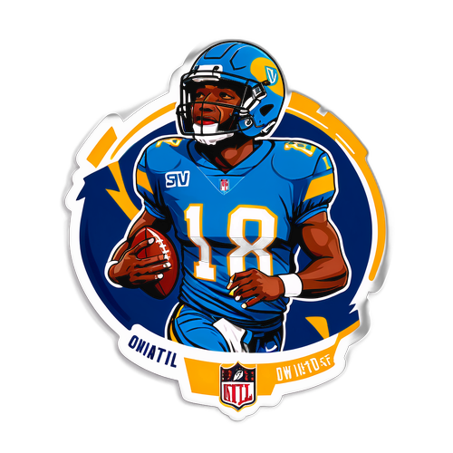 Dynamic Football Sticker Featuring Roman Wilson