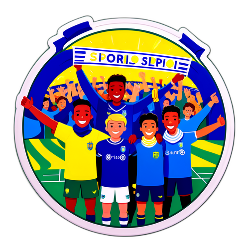 Hình ảnh vui tươi của sân bóng đá