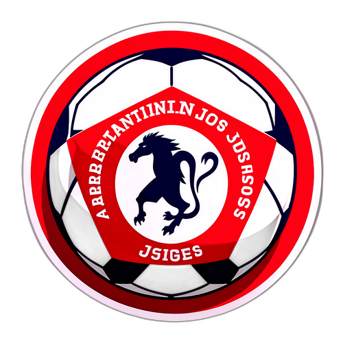 Emblema do Argentinos Juniors dentro de uma bola de futebol