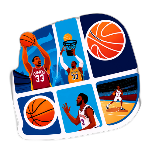 Basketball Triumphs: A Dynamic Triptych
