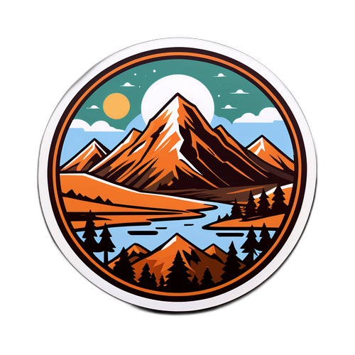 Stiker Gunung Kekuatan