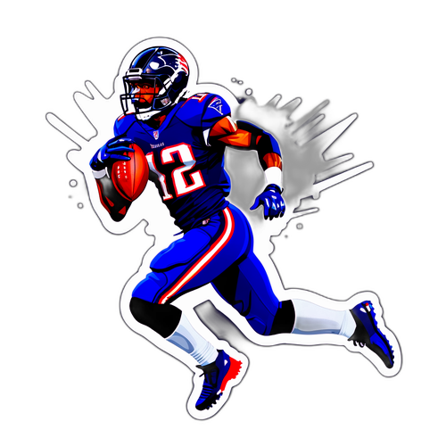 Adesivo do jogador Malcolm Butler em uma interceptação