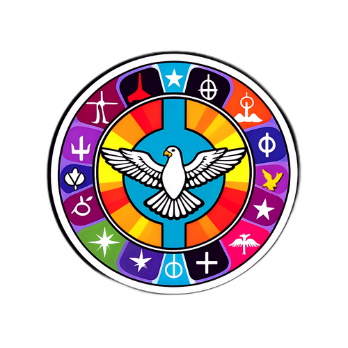 Sticker con la palabra 'Pluribus'